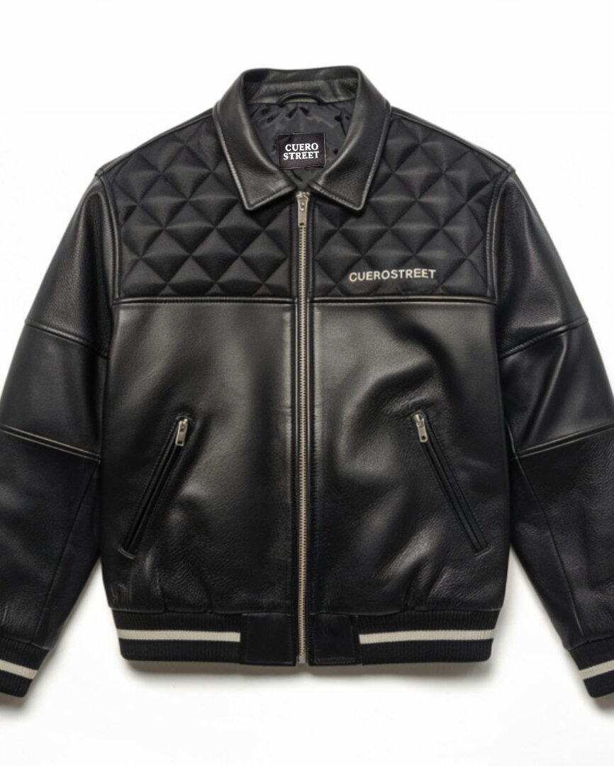 Cuero Street Black Quilted Leather Jacket