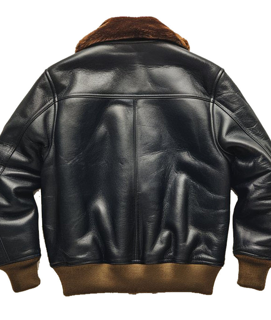 CUERO STREET BLACK SHERPA LEATHER JACKET